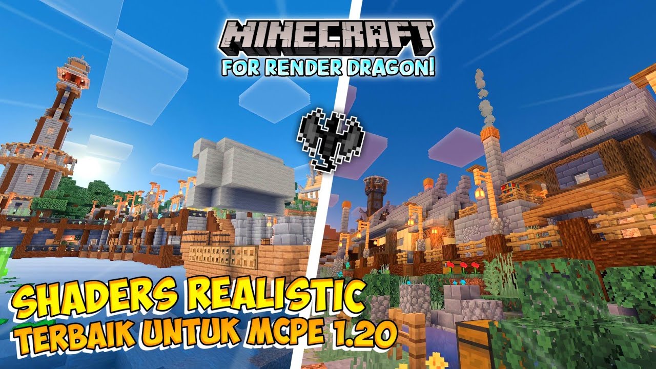 BARU!! 2 SHADER MCPE 1.20 REALISTIC SUPPORT RENDER DRAGON | NO LAG RAM ...