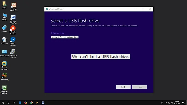 Fix Media Creation Tool Error We Can’t Find a USB Flash Drive (Windows 10/8/7)