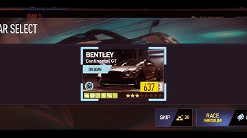Need for Speed No Limits Bentley Continental GT Day 1 Race 1 Walkthrough
