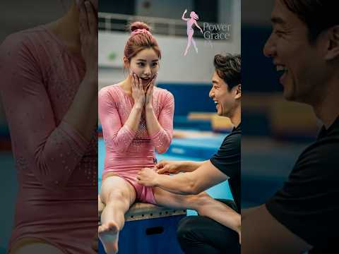 🎀🤸♀️ 체조 훈련 중 웃음 가득한 순간!