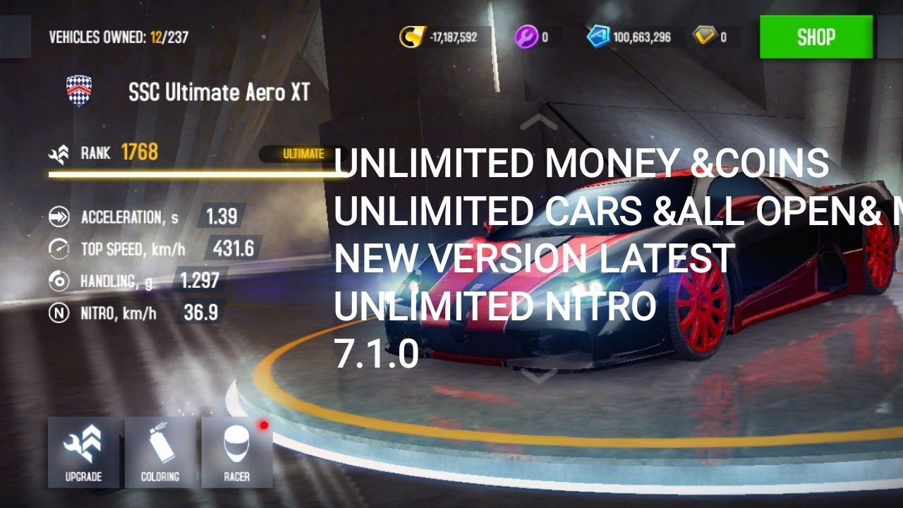 ASPHALT 8 MOD APK UNLIMITED MONEY & COIN LATEST VERSION