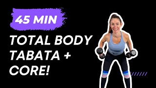 Get Shredded In 45 Minutes With This Intense Tabata And Core Bootcamp Workout!
