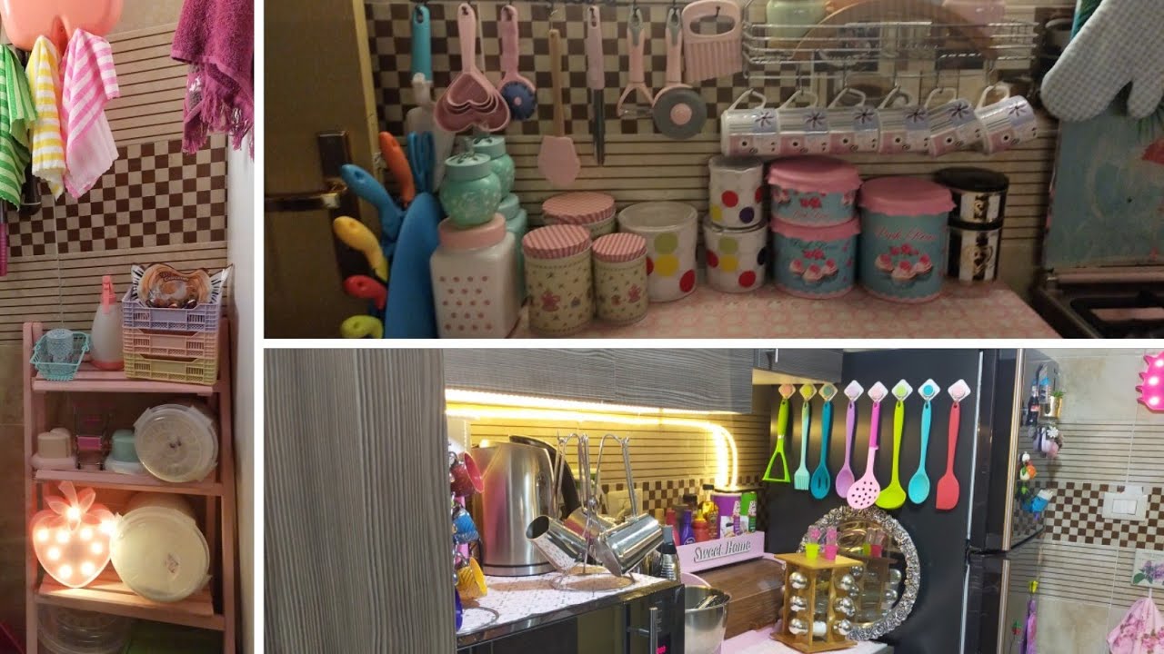 و اخيرا جولة فى مطبخى الصغير بالكامل بالدرف و الإدراج و افكار لترتيب المطبخ و كيفية استغلال كل مكان