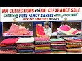 Mk Collections లోBig Clearance Sale సరికొత్త pure Fancy Sarees తక్కువ ధరలో Pick any Same Cost మీకోసం