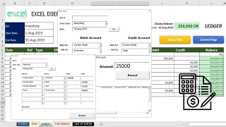Automate Accounting Journal Entries, Ledger with Running Balances, Trial Balance | Accounts Software