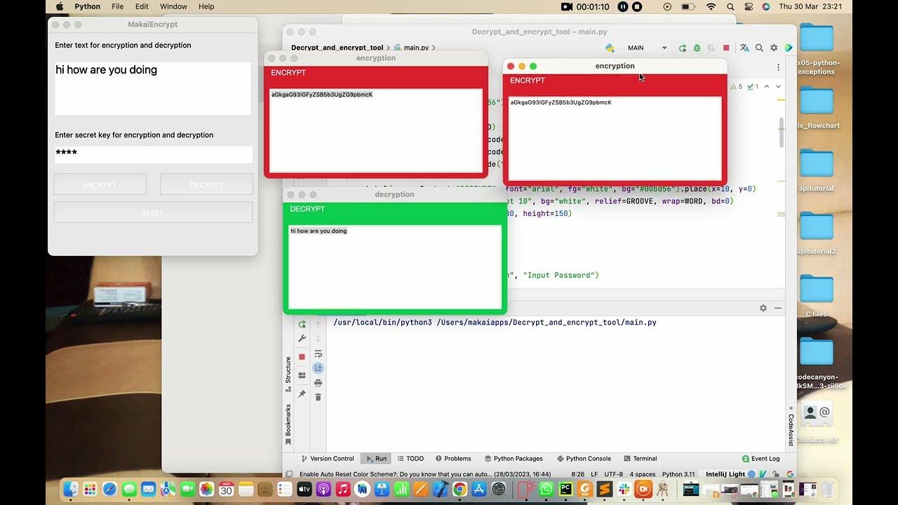 Encrypt and decrypt tool using python - YouTube