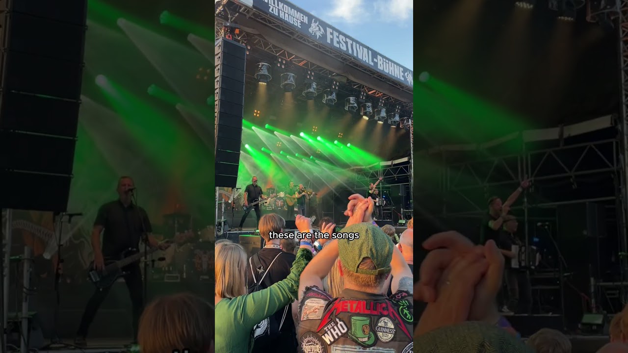 First time live on stage: "The Songs that built my life" with Fiddler's Green ☘️ 