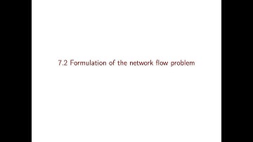 Linear Optimization course - Video 28: Formulation of the network flow problem