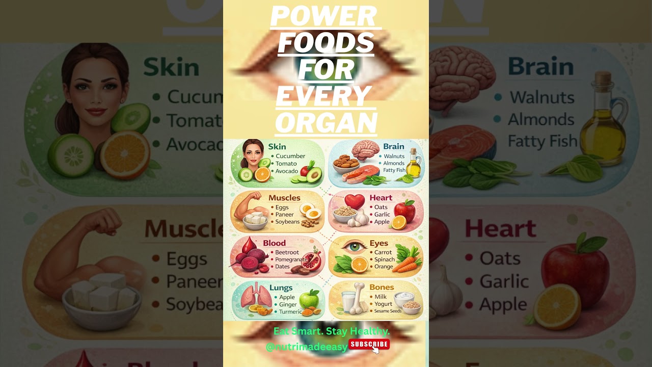 🍎🥦 Top Foods for Every Body Part – Eat Smart! 