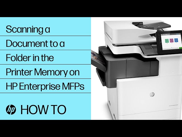 bekvemmelighed produktion Mod viljen Scanning a Document to a Folder in the Printer Memory on HP Enterprise MFPs  | HP Printers | HP - YouTube