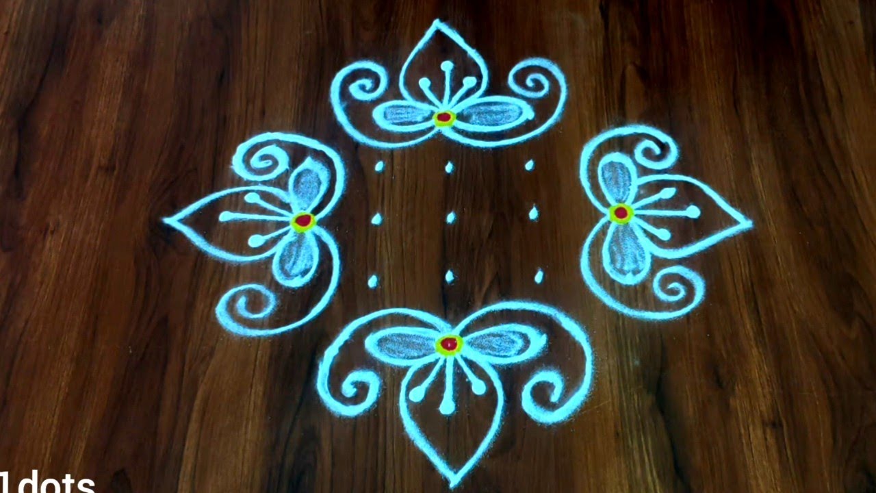 7×1dots daily rangoli designs 🌺 chukkala muggulu 🌺 easy rangoli designs 🌺 Rangavallikalu 