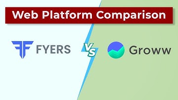 Web platform comparison FYERS vs GROWW