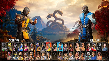 Mortal Kombat 1 All Characters Select Screen MK1