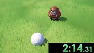 i speedrun mario, but i'm a golf ball (yes this is actually a thing)