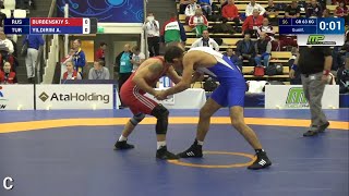 Qual. Gr - 63 Kg A. Yildirim Tur Df. S. Burbenskiy Rus By Tf, 8-0