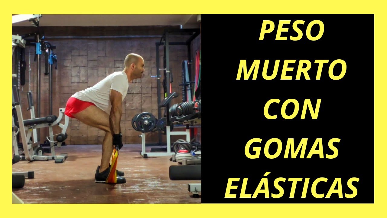 Cómo hacer peso muerto con una goma elástica para entrenar piernas