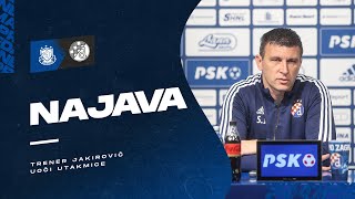 UOČI UTAKMICE | Trener Jakirović uoči utakmice s Goricom