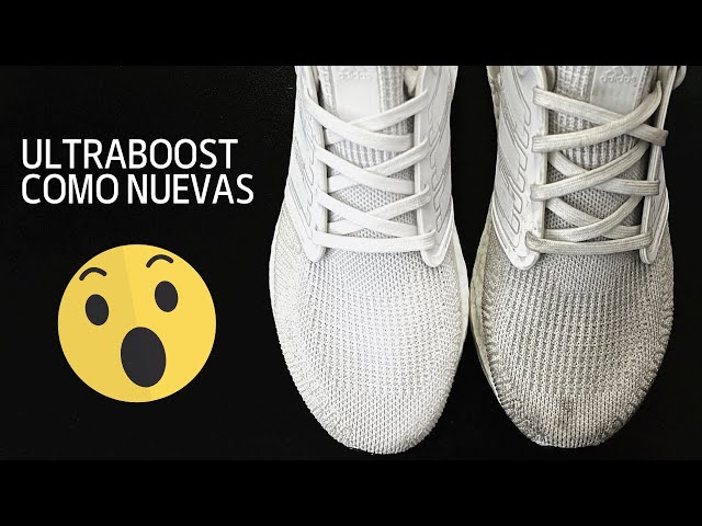 Como LAVAR zapatillas ULTRABOOST correctamente sin MANCHAS - YouTube