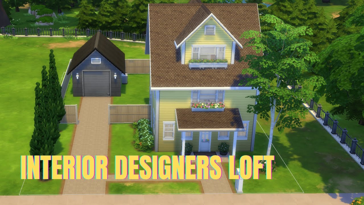 Interior Designers Loft | The Sims 4 Speed Build | NO CC - YouTube