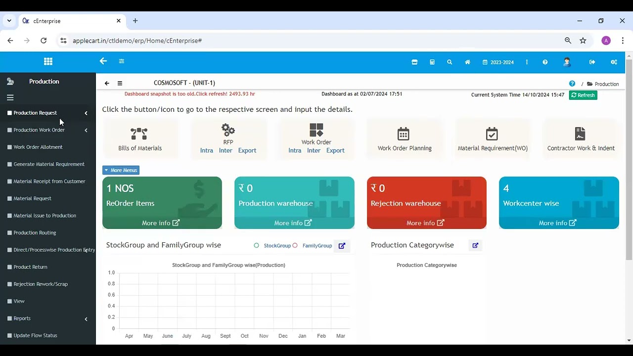 Cosmosoft cEnterprise ERP