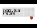 How to write an introduction paragraph for a critical essay - How to Write a Critical