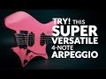 Try this super versatile 4note arpeggio for modes and the iivi