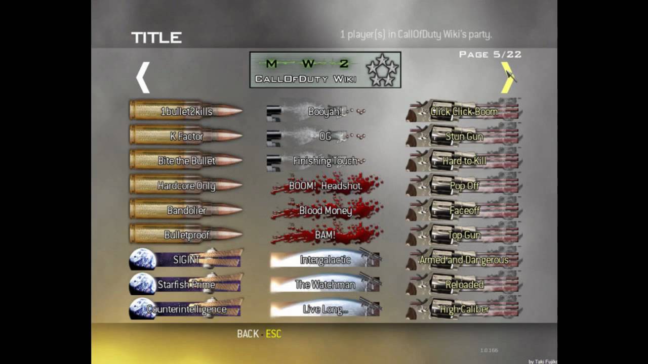 Mw2 All Titles And Emblem - YouTube.