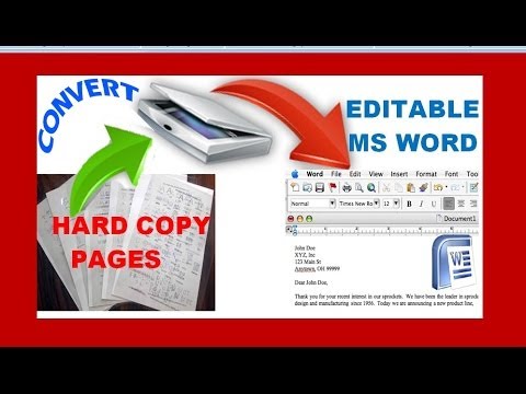 How do you edit scanned documents?