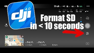 How to format the SD card in the DJI Go 4 app under 10 seconds!