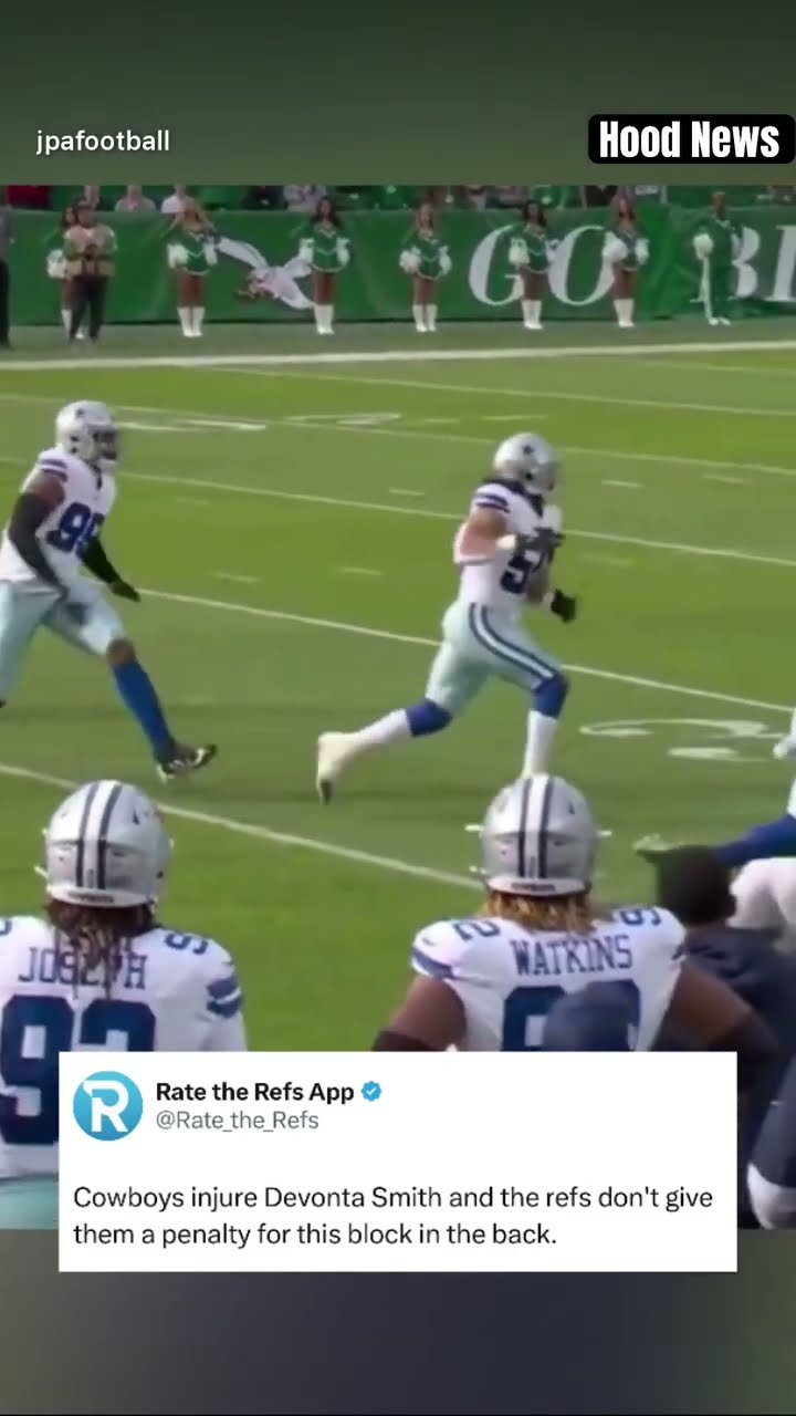 That’s a penalty #hoodnews #philadelphiaeagles #dallascowboys #devontasmith #how #football #omg #wtf
