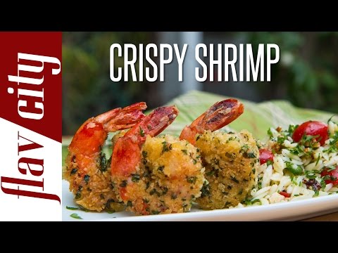 Crispy Shrimp Recipe - Panko Fried Shrimp - FlavCity with Bobby
