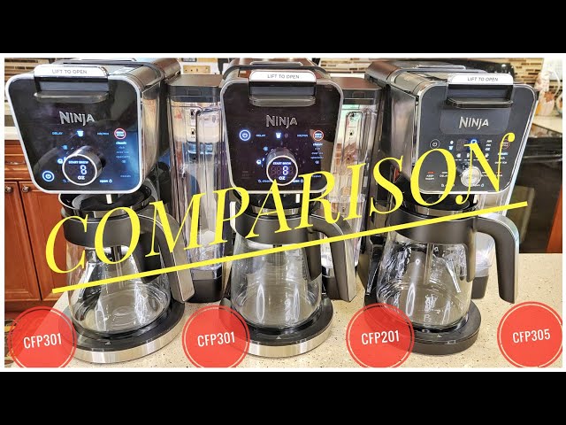 4 Ninja Dual Brew Pro Coffee Maker Comparison CFP301, CFP300, CFP305,  CFP201 