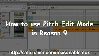 reason 9 pitch edit reason 9 pitch edit