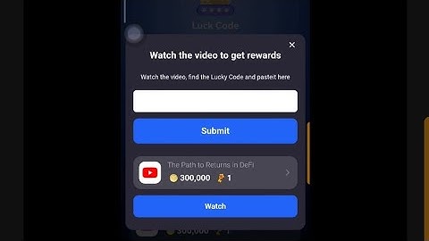THE PATH TO RETURNSIN DEFI | Luck Code Tap Coin Tap Coins Video Task Code 12 September
