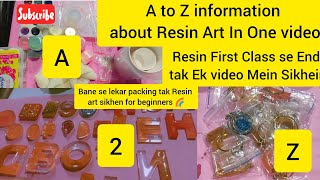 Resin Art First Class || A To Z Information In This video About Resin Art || #resinartist #art #diy