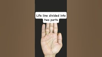 Life line Divided into two parts #astrology #palmistry #lifeline