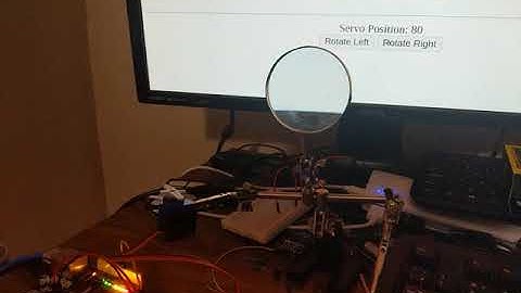 Arduino Ethernet Web Server Servo Control