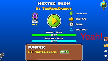 Hextec Flow 100% (easy demon)| Geometry Dash