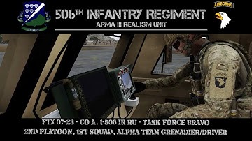 ArmA 3: FTX 07-23 - Task Force Bravo (TFB) - 2-1-Alpha Grenadier | 506th IRRU Infantry Gameplay
