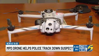Memphis police drone captures suspect before officers arrive on scene