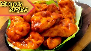 How to make dhaba style Vegetarian Chinese Sizzler With Noodles Momos recipe at home
