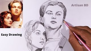 Sketches of Draw Titanic Rose and Jack || Easy Drawing