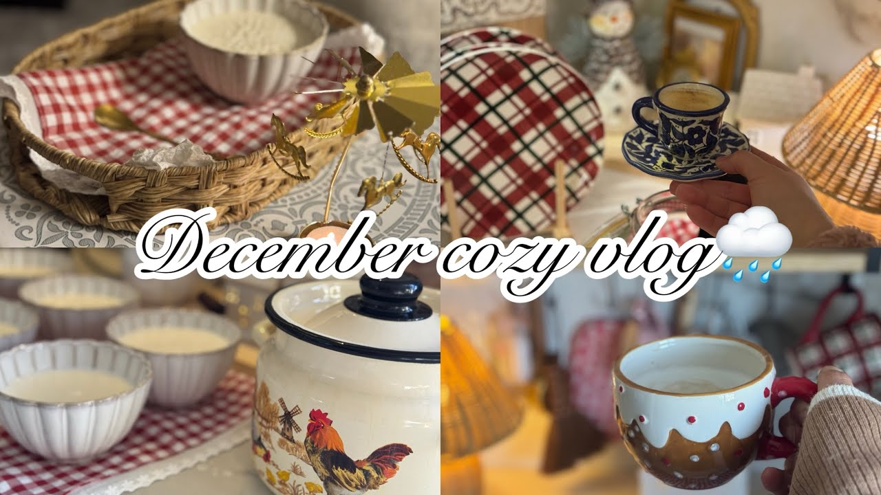  أيام ديسمبر الهادئة 🌧️ |روتيني اليومي| 🍮 رز بالحليب شنيتسل مقرمش🤍