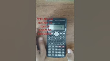 How to turn off a Scientific calculator?Today I  will show in this video