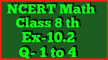 Q 1,2,3,4-Ex 10.2-Solid Shapes-NCERT Maths Class 8th-Chapter10