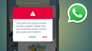 This Apk File Might Contain Unsafe Content Make Sure You Trust The Sender Meaning In Hindi screenshot 1