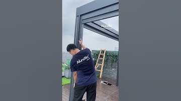 Assemble AlunoTec Zip Side Screen for Pergola👍🏻🥰#alunotec #alunotecpergola #pergola #gazebo