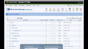How to Add a New Menu Item to a Joomla 1.5 Menu - [Joomla 1.5 Tutorial]