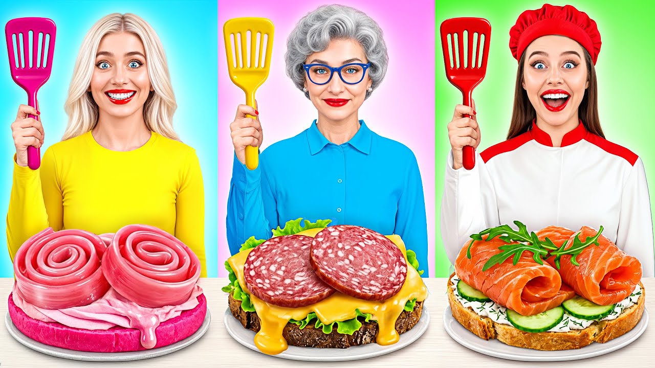 Me vs Grandma Cooking Challenge | Smart Food Ideas by Multi DO Joy