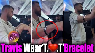 Travis Kelce wears a ‘T ❤️ T’ friendship bracelet at final Eras Tour Paris